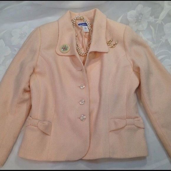 Vintage Pendleton Pale Pink 2-Pc Skirt Suit - Picture 5 of 5